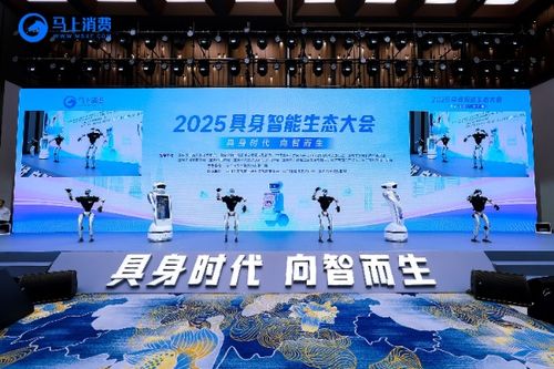 馬上消費 裴裴 攜手宇樹科技機器人g1亮相2025具身智能生態大會